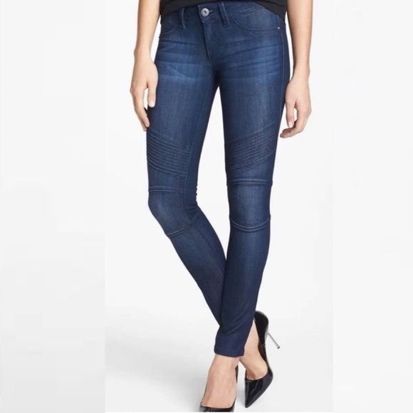 DL1961 Hazel Moto Skinny Jeans in Ducati Size 26 - Picture 1 of 10